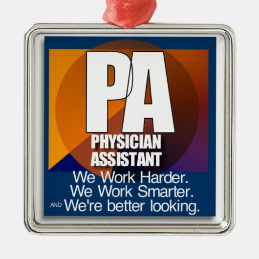 PA MOTTO WE WERKEN HARDER SMARTER ORNAMENT CHRISTM (Voorkant)