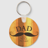 Pa Mustache Button Sleutelhanger (Voorkant)