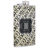 Pa Mustache de heer Hipster Retro Heupfles (Rechts)