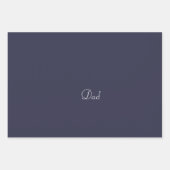 Pa Navy Blue Vaderdag Inpakpapier Vel (Voorkant 3)