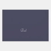 Pa Navy Blue Vaderdag Inpakpapier Vel (Voorkant)