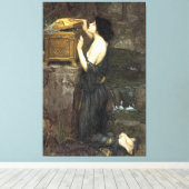 Pa NDoRA, door John William Waterhouse, 1896 Canvas Afdruk (Insitu (Houten vloer))