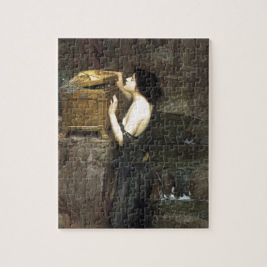 Pa NDoRA, door John William Waterhouse, 1896 Legpuzzel (Verticaal)