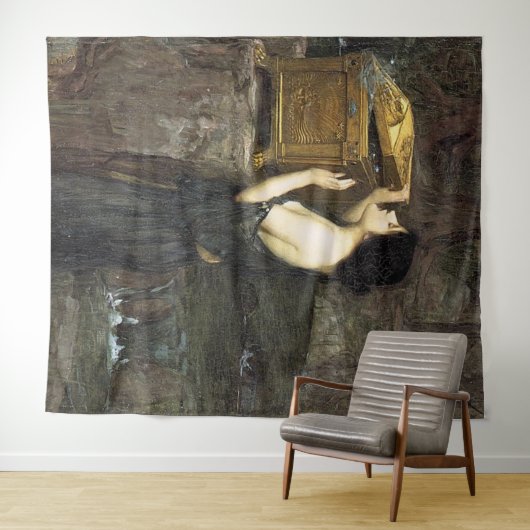 Pa NDoRA, door John William Waterhouse, 1896 Wandkleed (In Situ (horizontaal))