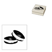 PA Nederlandse Chocolade Whoopie Pie Dessert Stamp Rubberstempel (Gestempeld)
