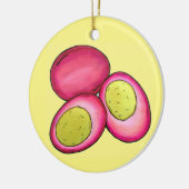 PA Nederlandse gevlekte hardgekookte eieren van ro Keramisch Ornament (Links)