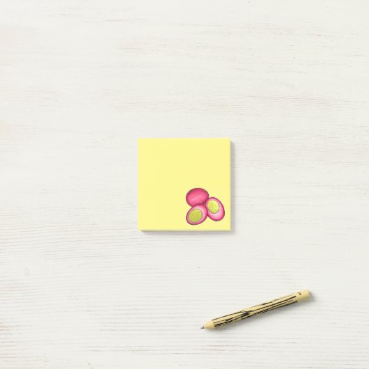 PA Nederlandse gevlekte hardgekookte eieren van ro Post-it® Notes (Op bureau)