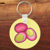 PA Nederlandse gevlekte hardgekookte eieren van ro Sleutelhanger (Voorkant)