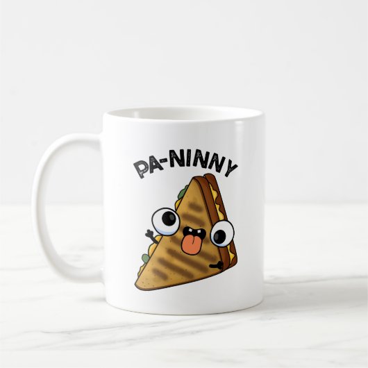 Pa-ninny Funny Panini Pun heeft een schattige pani Koffiemok (Links)