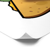 Pa-ninny Funny Panini Pun heeft een schattige pani Poster (Hoek)