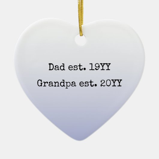 Pa opa Est Vast opa om geschenk te zijn Keramisch Ornament (Voorkant)