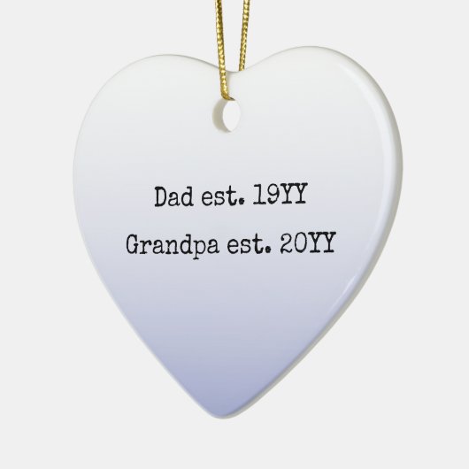 Pa opa Est Vast opa om geschenk te zijn Keramisch Ornament (Links)