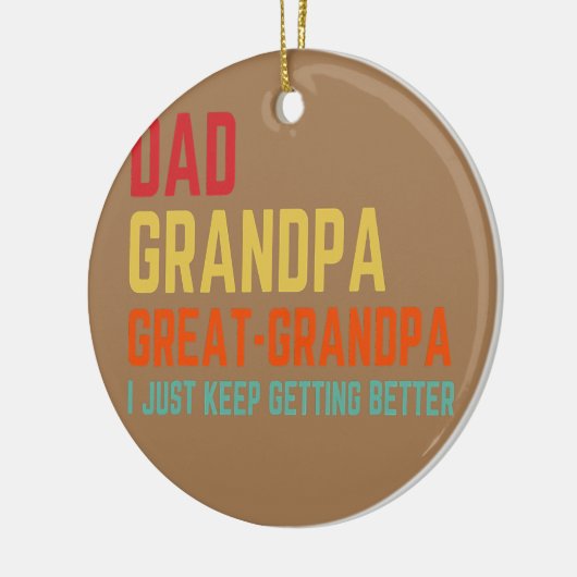 Pa opa groot opa ik blijf beter worden keramisch ornament (Links)