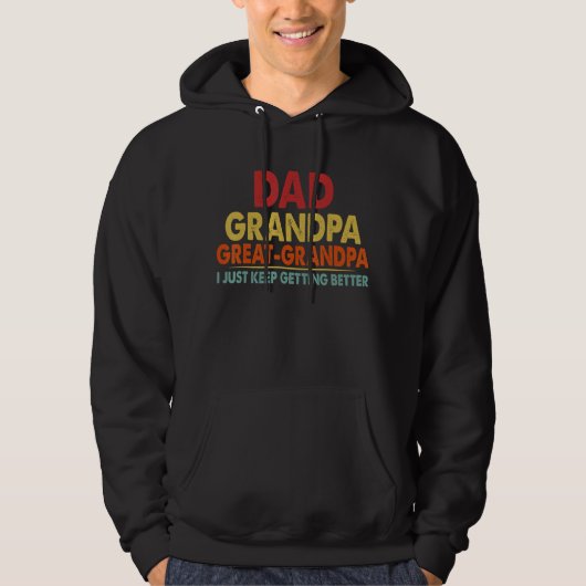 pa opa grote opa uit opa hoodie (Voorkant)
