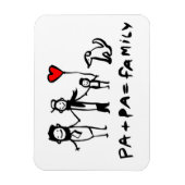 Pa + Pa = familie Magneet (Verticaal)