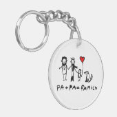 Pa + Pa = familie Sleutelhanger (Voorkant Links)