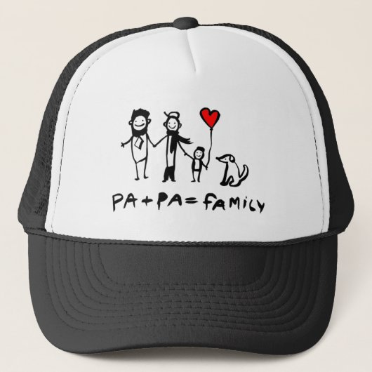 Pa + Pa = familie Trucker Pet (Voorkant)