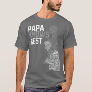 Pa Papa Grandouders Vaderdag papa Oppa P T-shirt