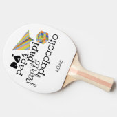 pá, papá, papi, papito, papacito tafeltennisbatje (Zijkant)