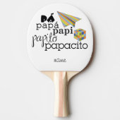 pá, papá, papi, papito, papacito tafeltennisbatje (Voorkant)