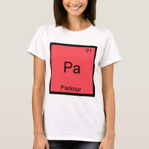 Pa - Parkour Grappige Chemie Element Symbool T-shi T-shirt
