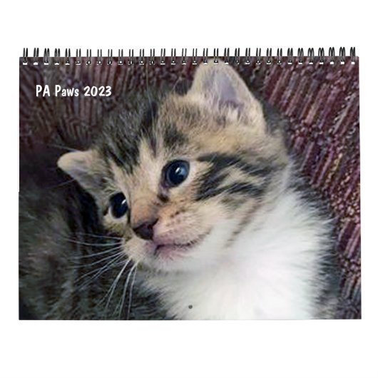 PA Paws 12 maanden Persoonlijk kalender (Achterkant)