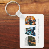 Pa Photo Collage Sleutelhanger voor Vaderdag (Voorkant)