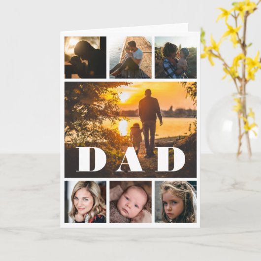 Pa Photo Collage Vaderdag Kaart (Gele Bloem)