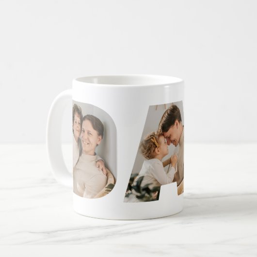 Pa Photo Collage Vaderdag Koffiemok (Voorkant links)