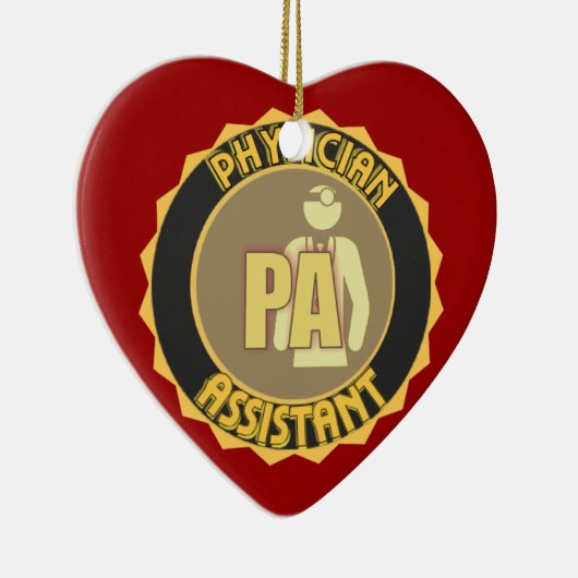 PA PHYSICIAN ASSISTANT LOGO KERAMISCH ORNAMENT (Rechts)