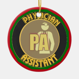 PA PHYSICIAN ASSISTANT LOGO KERAMISCH ORNAMENT