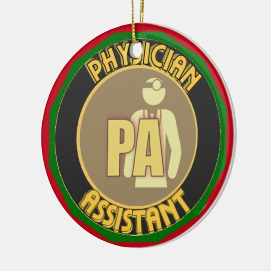PA PHYSICIAN ASSISTANT LOGO KERAMISCH ORNAMENT (Links)
