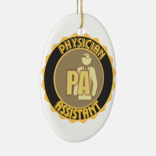 PA PHYSICIAN ASSISTANT LOGO KERAMISCH ORNAMENT (Rechts)