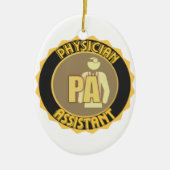 PA PHYSICIAN ASSISTANT LOGO KERAMISCH ORNAMENT (Voorkant)
