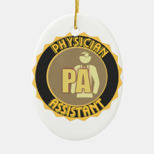 PA PHYSICIAN ASSISTANT LOGO KERAMISCH ORNAMENT