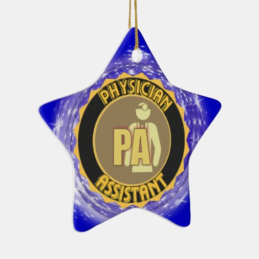 PA PHYSICIAN ASSISTANT LOGO KERAMISCH ORNAMENT (Rechts)