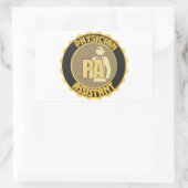 PA PHYSICIAN ASSISTANT LOGO RECHTHOEKIGE STICKER (Tas)