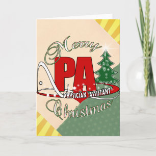PA PHYSICIAN ASSISTANT MERRY CHRISTMAS FEESTDAGEN KAART