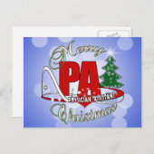 PA PHYSICIAN ASSISTANT MERRY CHRISTMAS FEESTDAGENKAART (Voorkant / Achterkant)