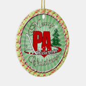 PA PHYSICIAN ASSISTANT MERRY CHRISTMAS KERAMISCH ORNAMENT (Rechts)