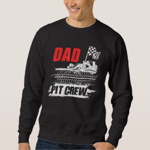 Pa Pit Crew Auto Racing Geruite Vlag Racer Party Trui