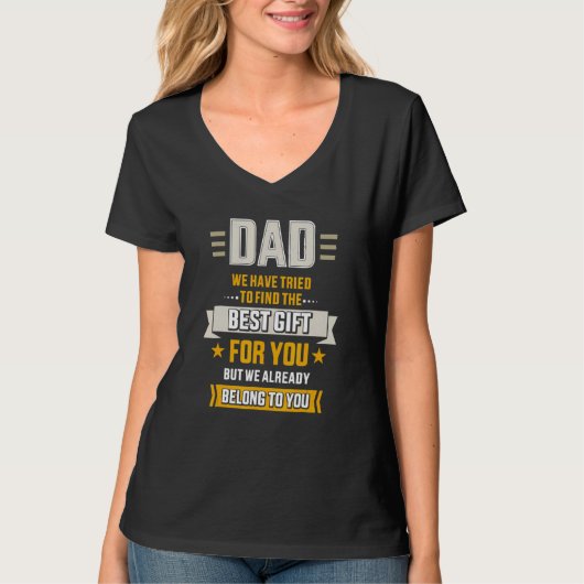 Pa probeerde het beste te vinden van Father Day ui T-shirt (Voorkant)