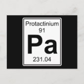 Pa - Protactinium Briefkaart (Voorkant)