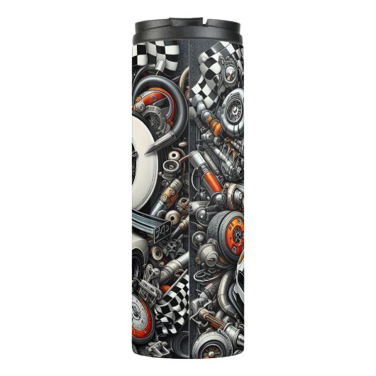 Pa: Racen, Auto's, Mechanic's Dream Thermosbeker (Achterkant)