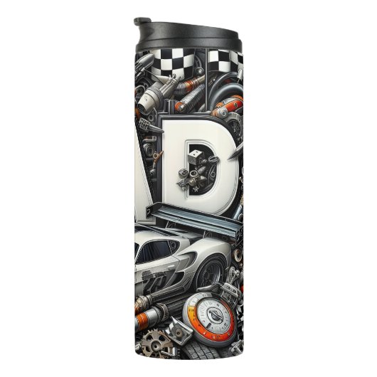 Pa: Racen, Auto's, Mechanic's Dream Thermosbeker (Geroteerd rechts)