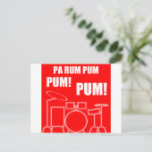 Pa Rum Pum Pum Pum Briefkaart (Staand voorkant)