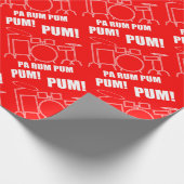 Pa Rum Pum Pum Pum Cadeaupapier (Hoek)