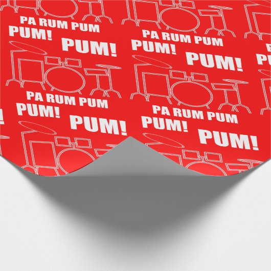 Pa Rum Pum Pum Pum Cadeaupapier (Hoek)