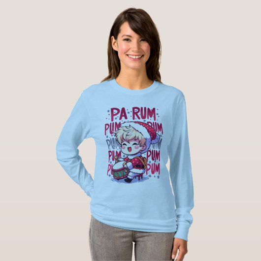 Pa Rum Pum Pum Pum Kleine Drummer Boy Funny Xmas T-shirt (Voorkant volledig)