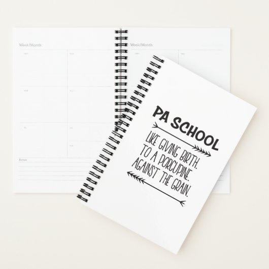 PA School Physician Assistant Student Funny Planner (Display)